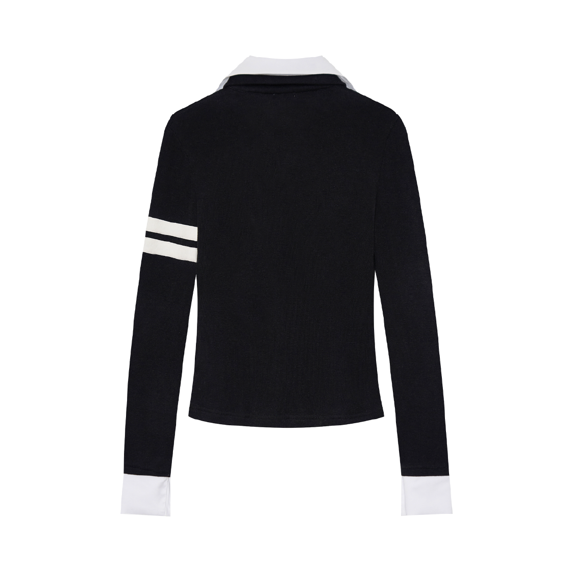 본네 비디드 더블 칼라 탑 블랙(Bonnae Beaded Double Collar Top Black) - 2