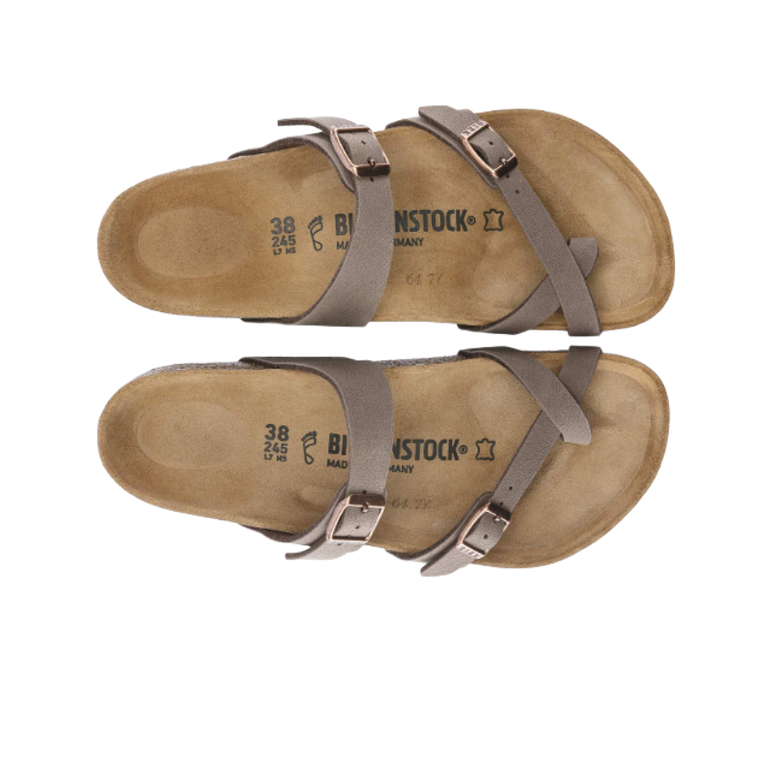 버켄스탁 마야리 비르코 플로 버키부크 모카 - 내로우(Birkenstock Mayari Birko Flor Birkibuc Mocca - Narrow) - 2