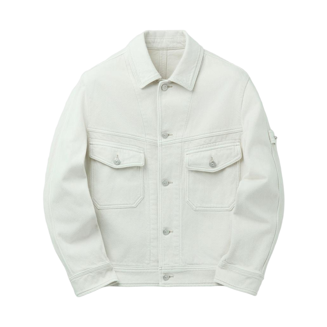 시리즈 데님 트윌 트러커 자켓 아이보리(SERIES Denim Twill Trucker Jacket Ivory) - 1