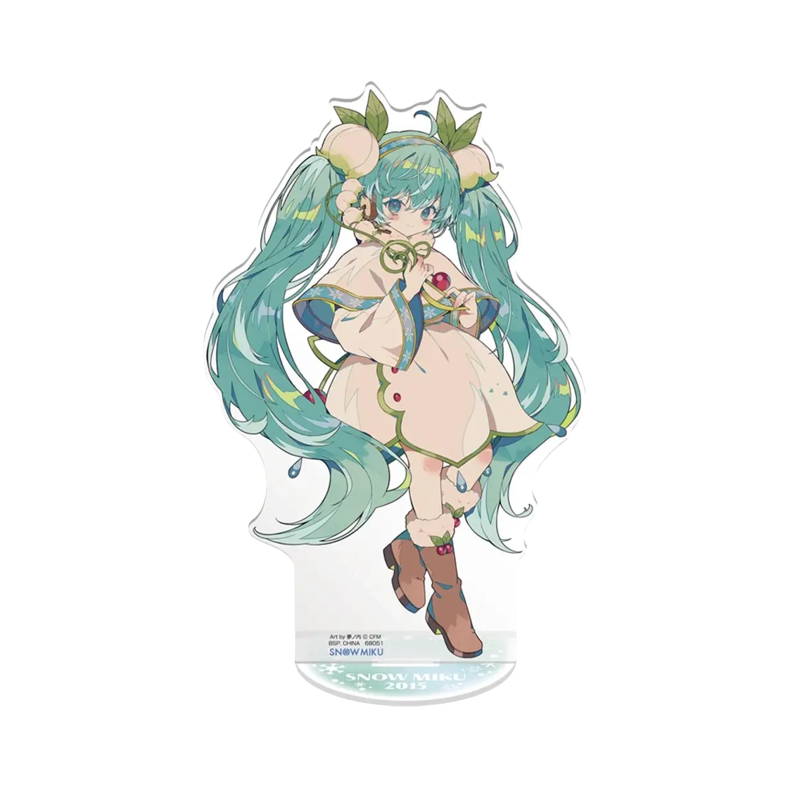 반다이 제일복권 유키 미쿠 올스타즈 G상 유키 미쿠 2015 빅 아크릴 스탠드(Bandai Ichiban Kuji Snow Miku Snow Miku All Stars G Prize Snow Miku 2015 Big Acrylic Stand) - 1
