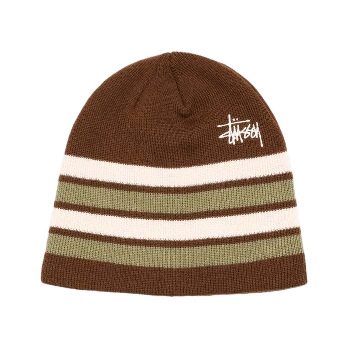 1321236 Stussy Basic Stripe Skullcap Brown
