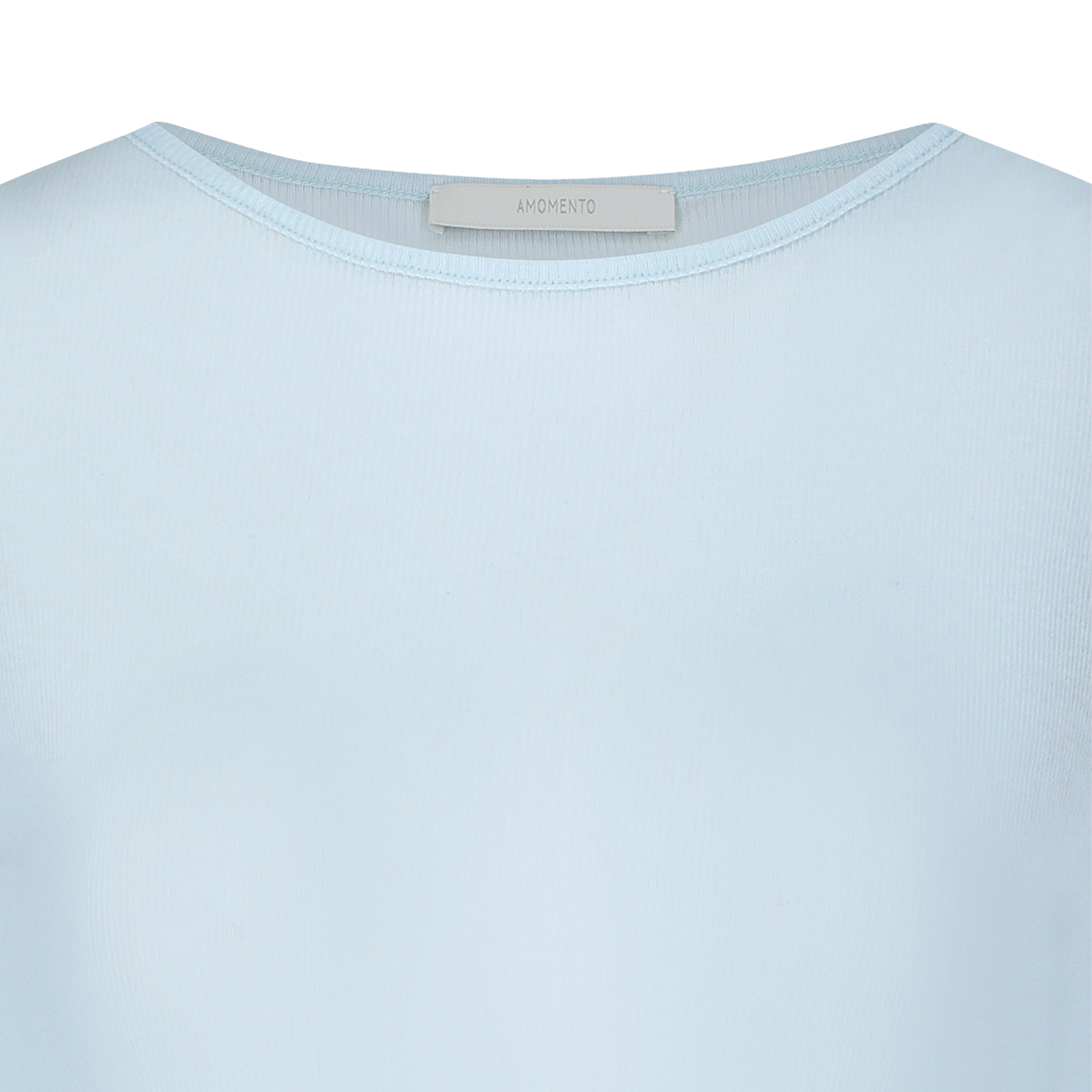 아모멘토 우먼 라운드 티셔츠 라이트 블루 - 26SS(Amomento Women Round T-Shirt Light Blue - 26SS) - 3