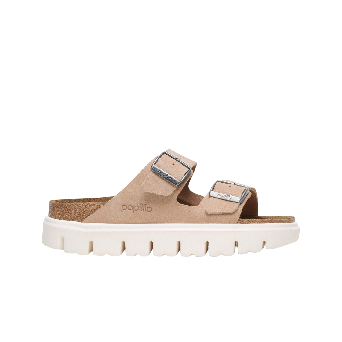 1024950 (W) Birkenstock Arizona Chunky Suede Leather Warm Sand - Narrow