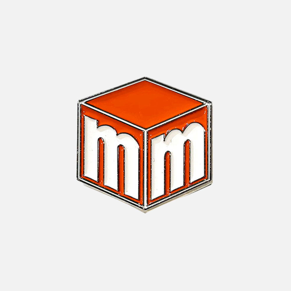 맨하탄 레코즈 엠 박스 핀 - 오렌지(Manhattan Records M Box Pin - Orange) - 2