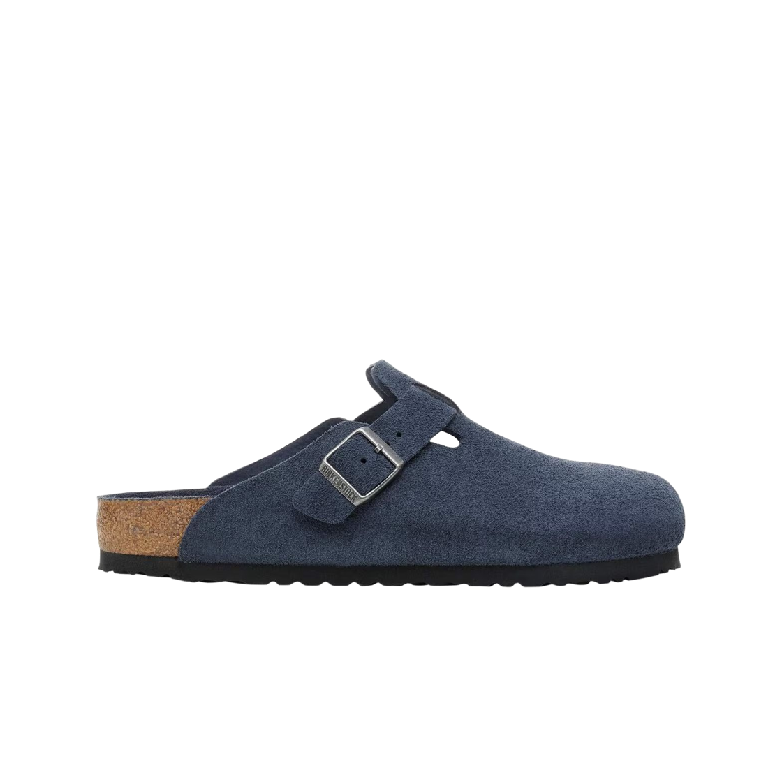 1030837 Birkenstock Boston Suede Leather Soft Footbed New Navy Tonal - Regular