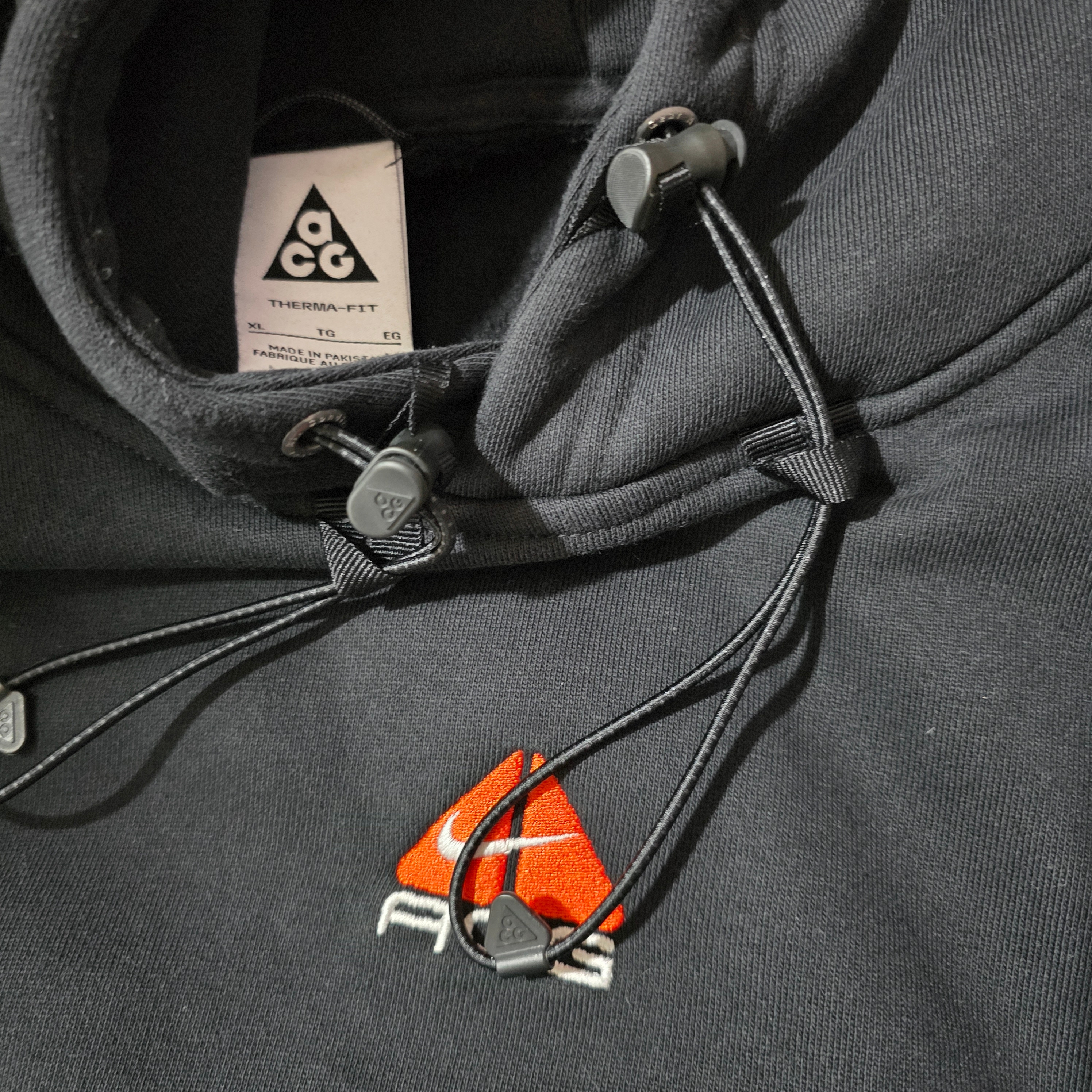 Nike ACG Therma-Fit Pullover Fleece Hoodie Black - Asia 착용 스타일
