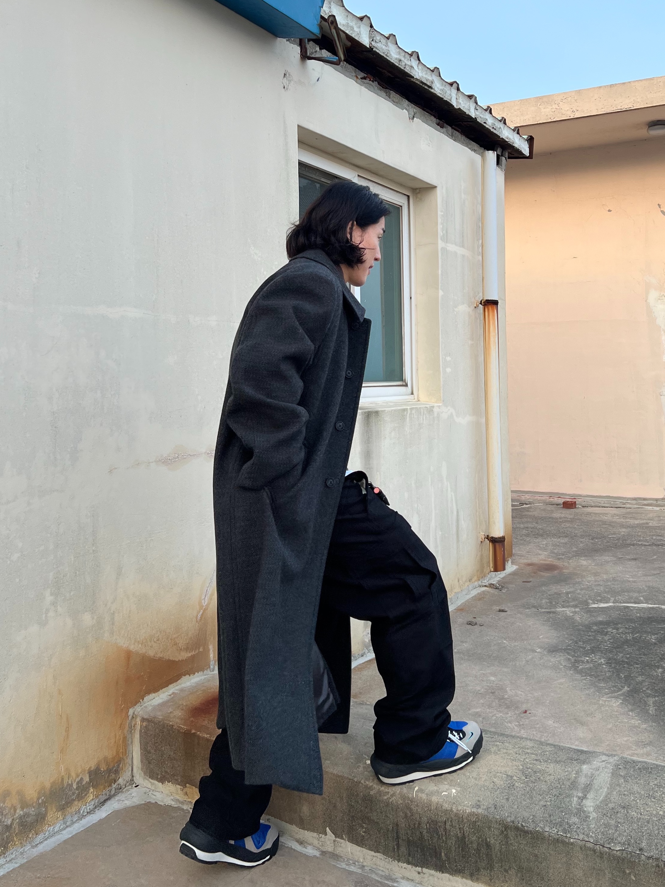 Nike x Sacai Magmascape SP Varsity Royal, Jieda Western Belt Black 착용 스타일 - 5