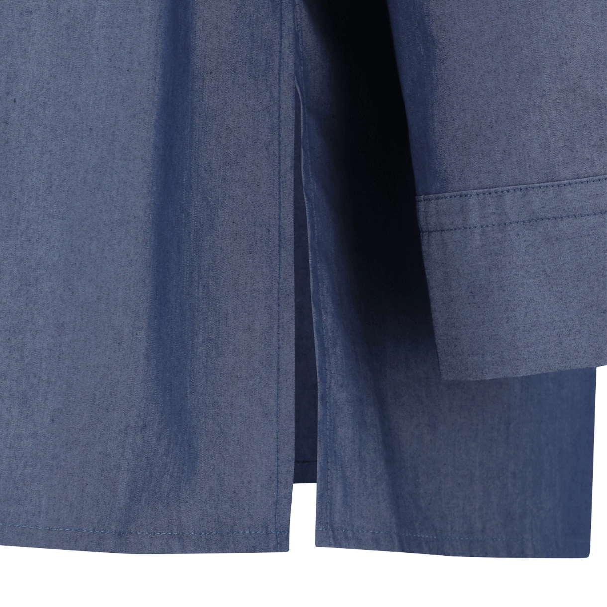 아모멘토 스퀘어 포켓 오버사이즈 셔츠 인디고 - 26SS(Amomento Square Pocket Oversized Shirt Indigo - 26SS) - 5