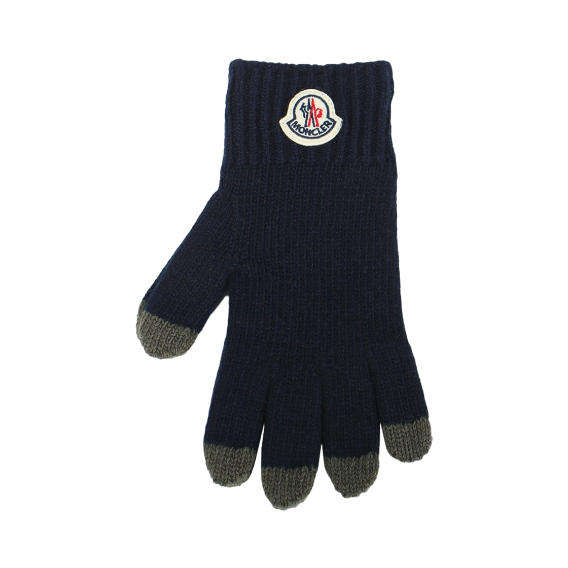 (키즈) 몽클레르 로고 글러브 네이비 - 24FW((Kids) Moncler Logo Gloves Navy - 24FW)