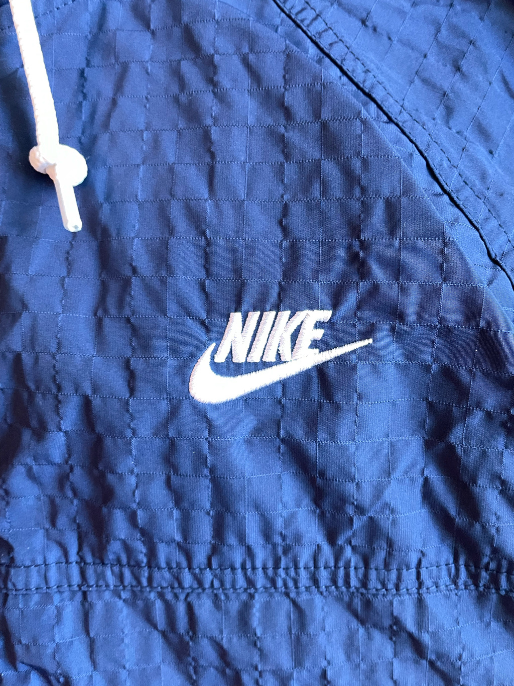Nike Club Bowline Jacket Midnight Navy White - Asia 착용 스타일 - 7