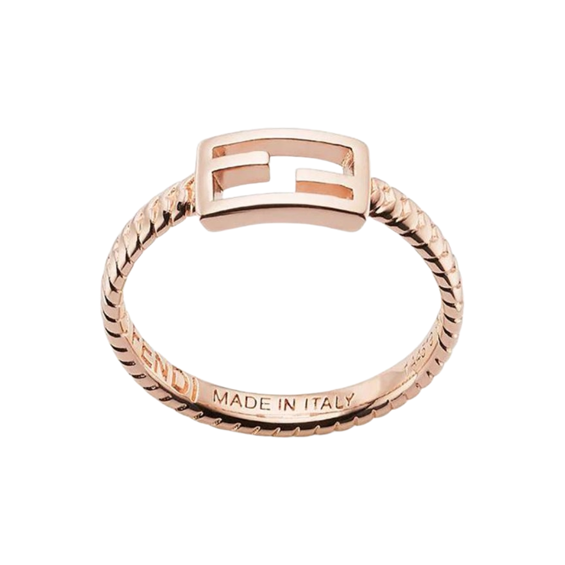 (W) 펜디 바케트 링 로즈 골드((W) Fendi Baguette Ring Rose Gold)