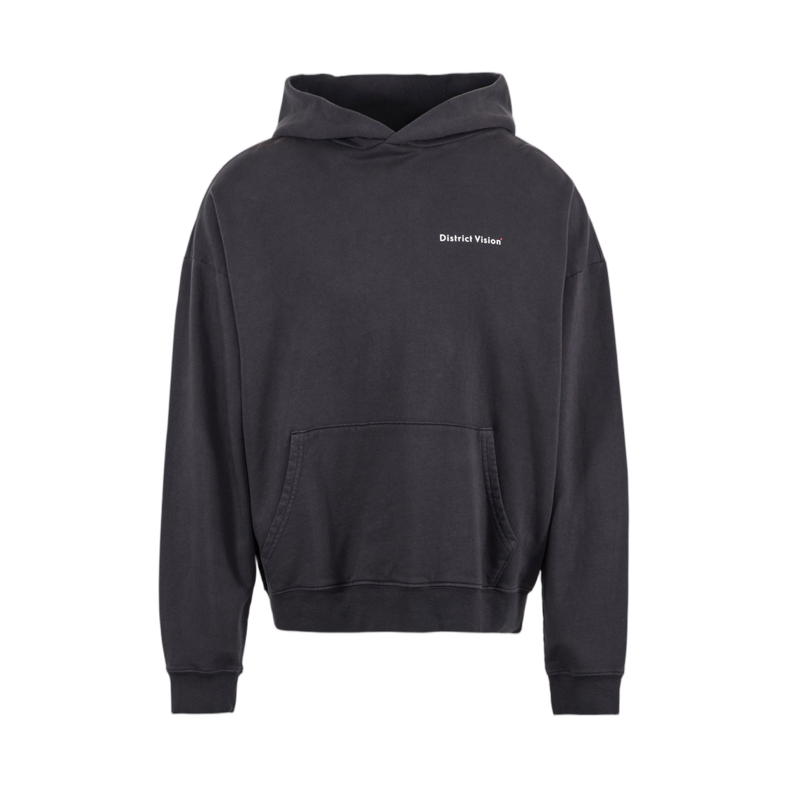 디스트릭트 비전 캘리포니아 코튼 후드 애로우 아이 빈티지 블랙(District Vision California Cotton Hoodie Arrow Eye Vintage Black) - 1