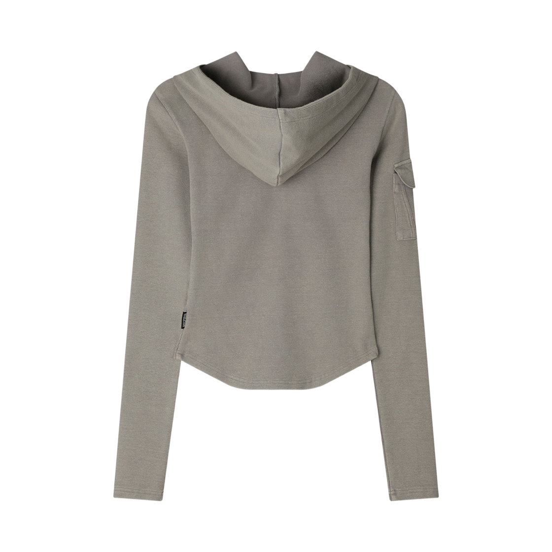 (W) 스컬프터 워시드 포켓 후드 그레이((W) Sculptor Washed Pocket Hoodie Gray) - 2