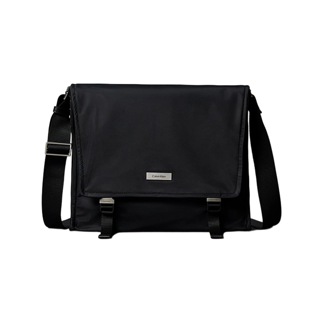 캘빈 클라인 매트 나일론 메신저 백 블랙(Calvin Klein Matte Nylon Messenger Bag Black)