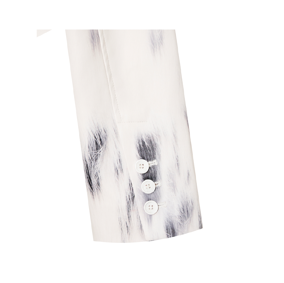 본네 포 레더 블레이저 아이보리(Bonnae Faux Leather Blazer Ivory) - 3