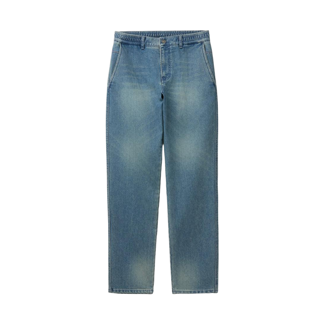 SAPDM26221INX SERIES Mid Blue Washed Tapered Banding Denim Indigo