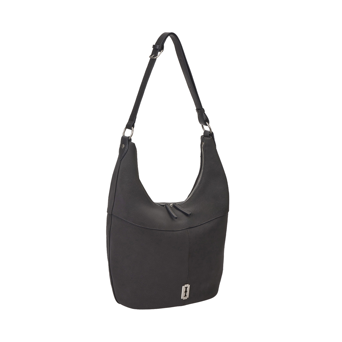 분크 하프문 페블 호보 라지 딥브라운(vunque Halfmoon Pebble Hobo L Deep Brown)