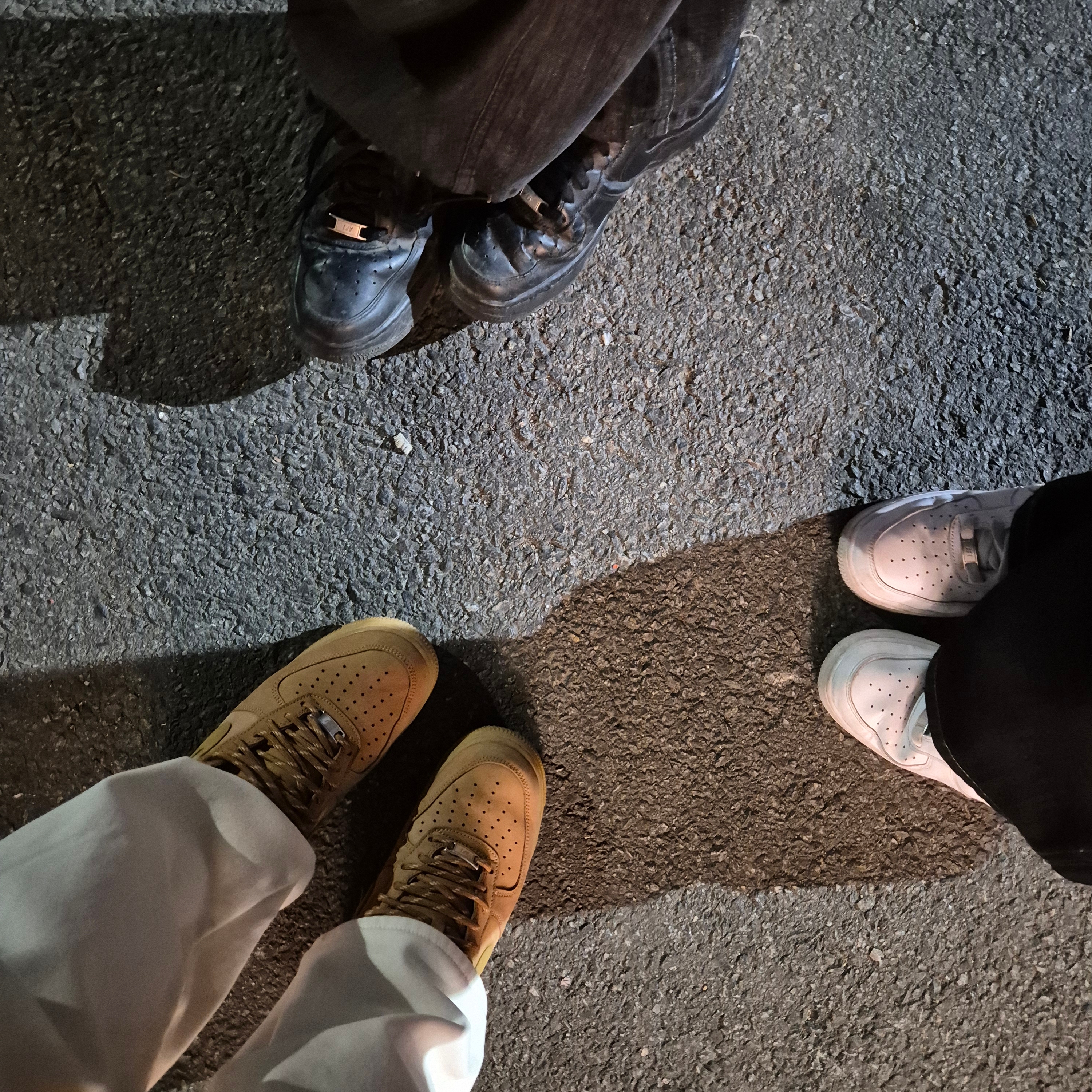 Nike Air Force 1 '07 Low White, Nike Air Force 1 '07 WB Flax 착용 스타일