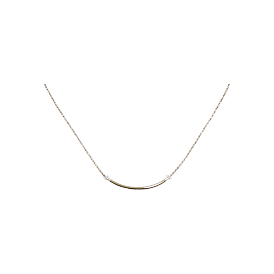 티파니 74956998 18K로즈골드 10P다이아 T스마일 스몰 여성 펜던트 목걸이aa61330(Tiffany 18K Rose Gold T-Smile Small Pendant Necklace with 10 Diamonds) - 1