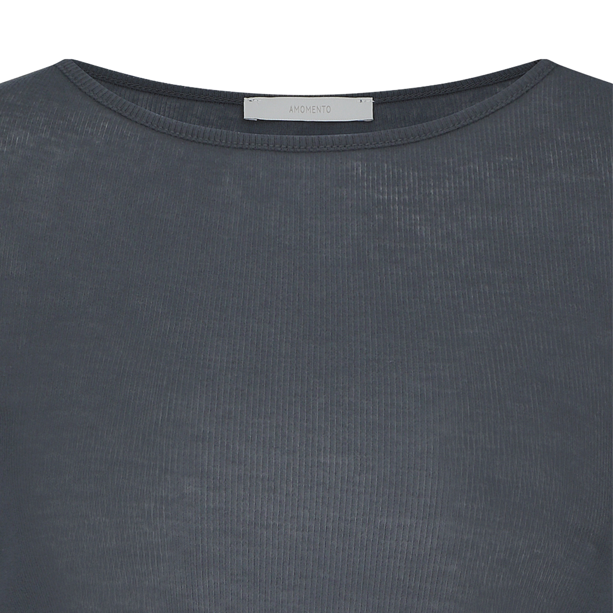 아모멘토 우먼 라운드 티셔츠 차콜 - 26SS(Amomento Women Round T-Shirt Charcoal - 26SS) - 3