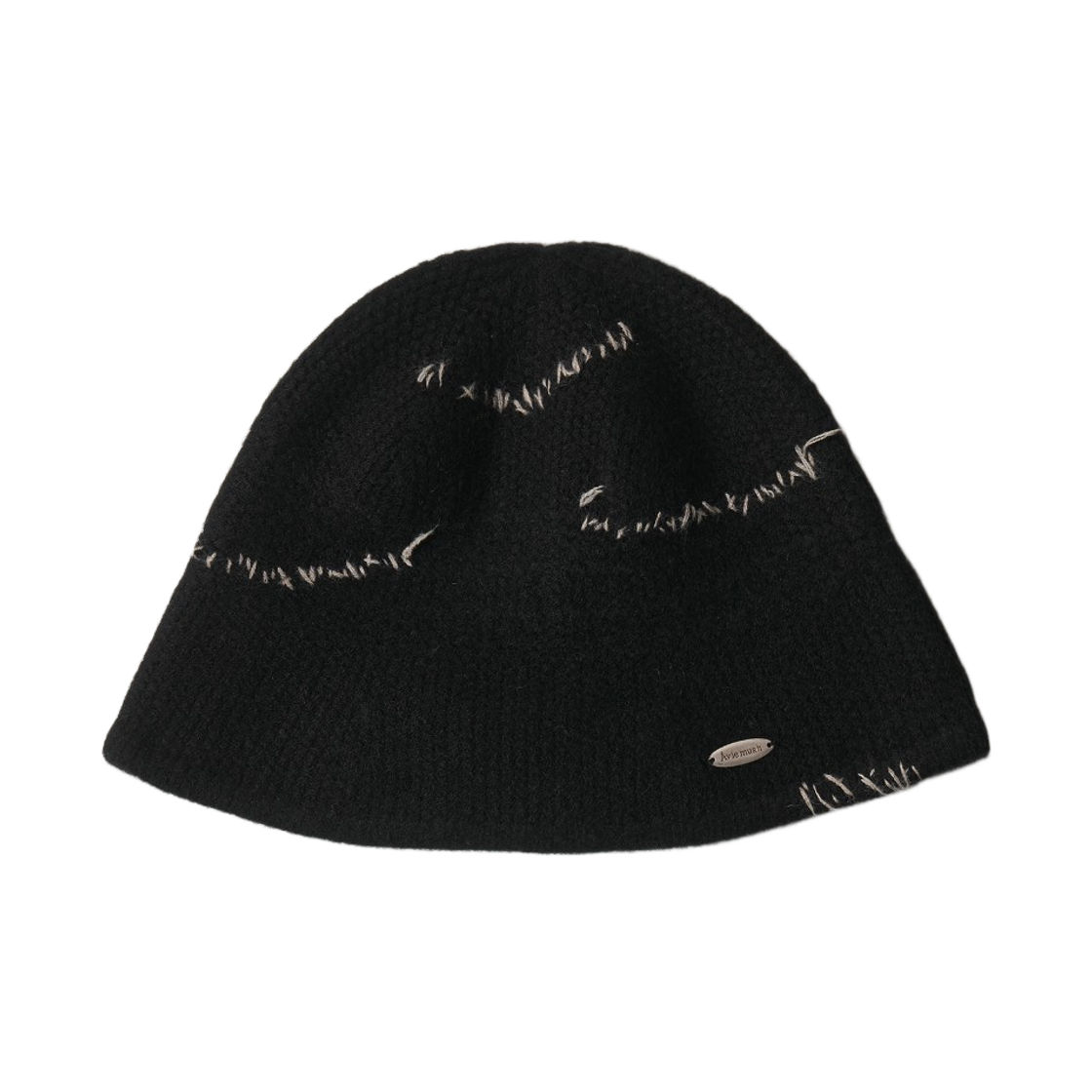 아비에무아 아웃 스티치 니트 버킷햇 블랙(Aviemuah Out Stitch Knit Bucket Hat Black)