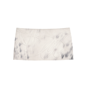 Bonnae Embossed Micro Pleated Skirt Ivory