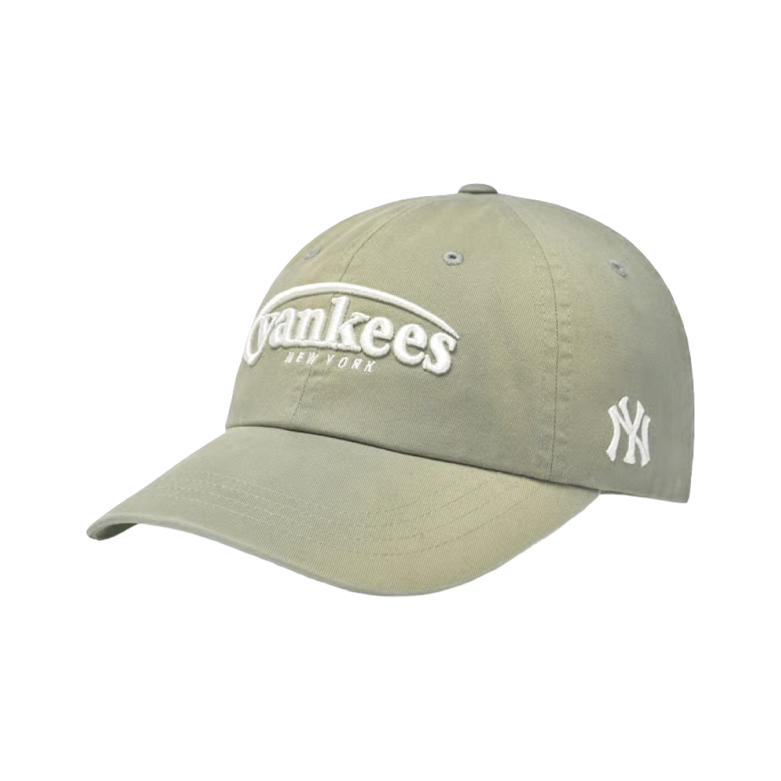 MLB 빈티지 워싱 커브 로고 언스트럭쳐 볼캡 뉴욕양키스 카키(MLB Vintage Washing Curve Logo Unstructured Ball Cap New York Yankees Khaki)