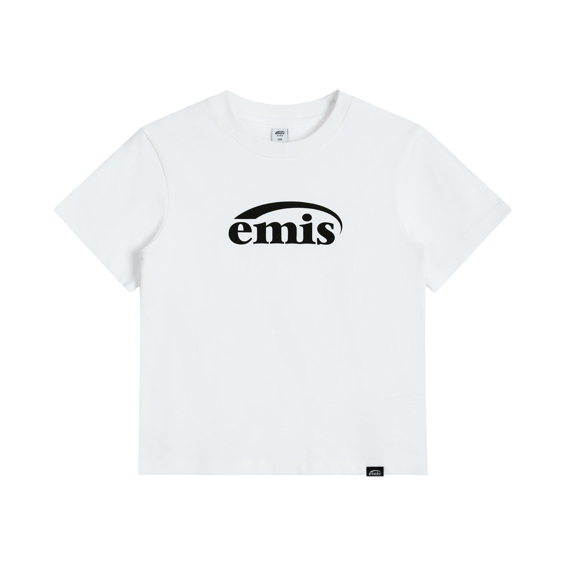 (키즈) 이미스 뉴 로고 티셔츠 화이트((Kids) Emis New Logo T-Shirt White)