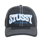 Stussy Mid-Depth Burly Threads Trucker Black