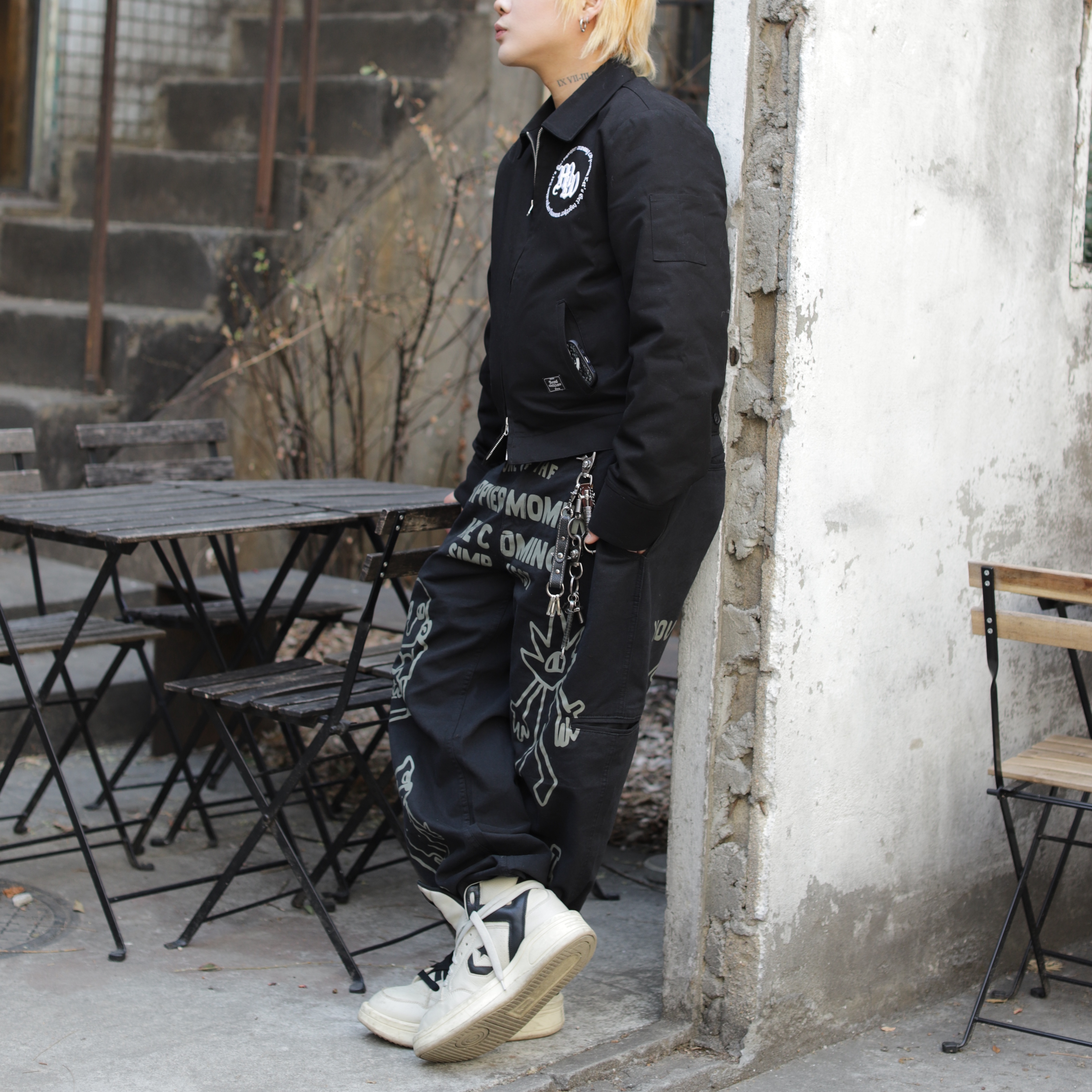 Converse x Drkshdw Turbowpn Pelican 착용 스타일 - 2