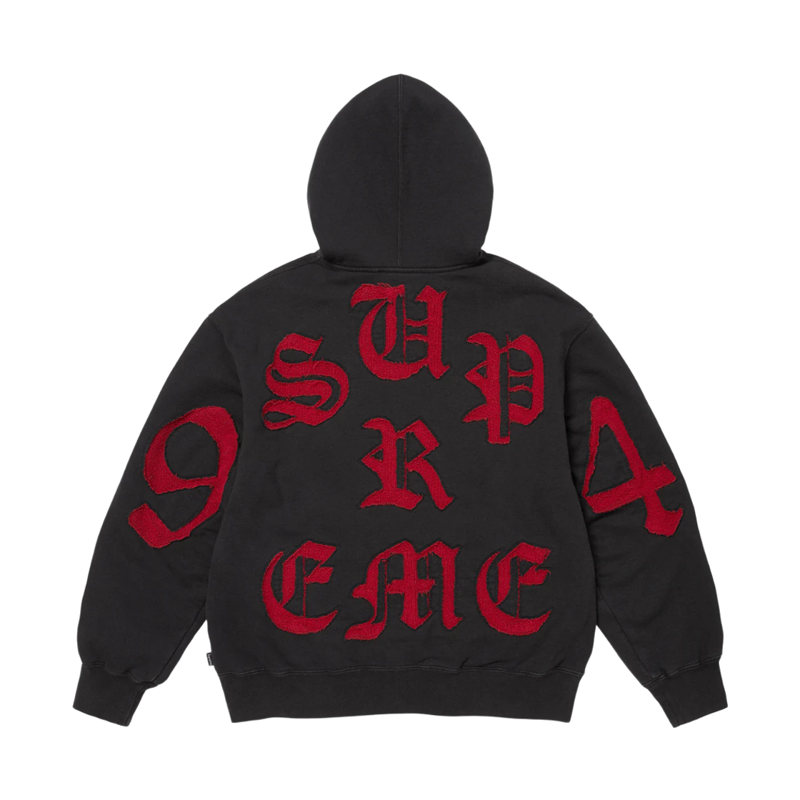 슈프림 컷 아웃 집업 후드 스웨트셔츠 블랙 - 26SS(Supreme Cut Out Zip Up Hooded Sweatshirt Black - 26SS) - 1