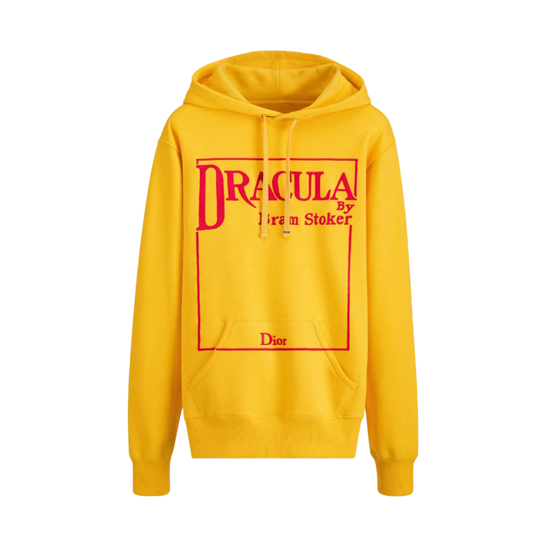 683J617A3033-C283 Dior Book Cover Embroidery Hooded Sweatshirt Yellow