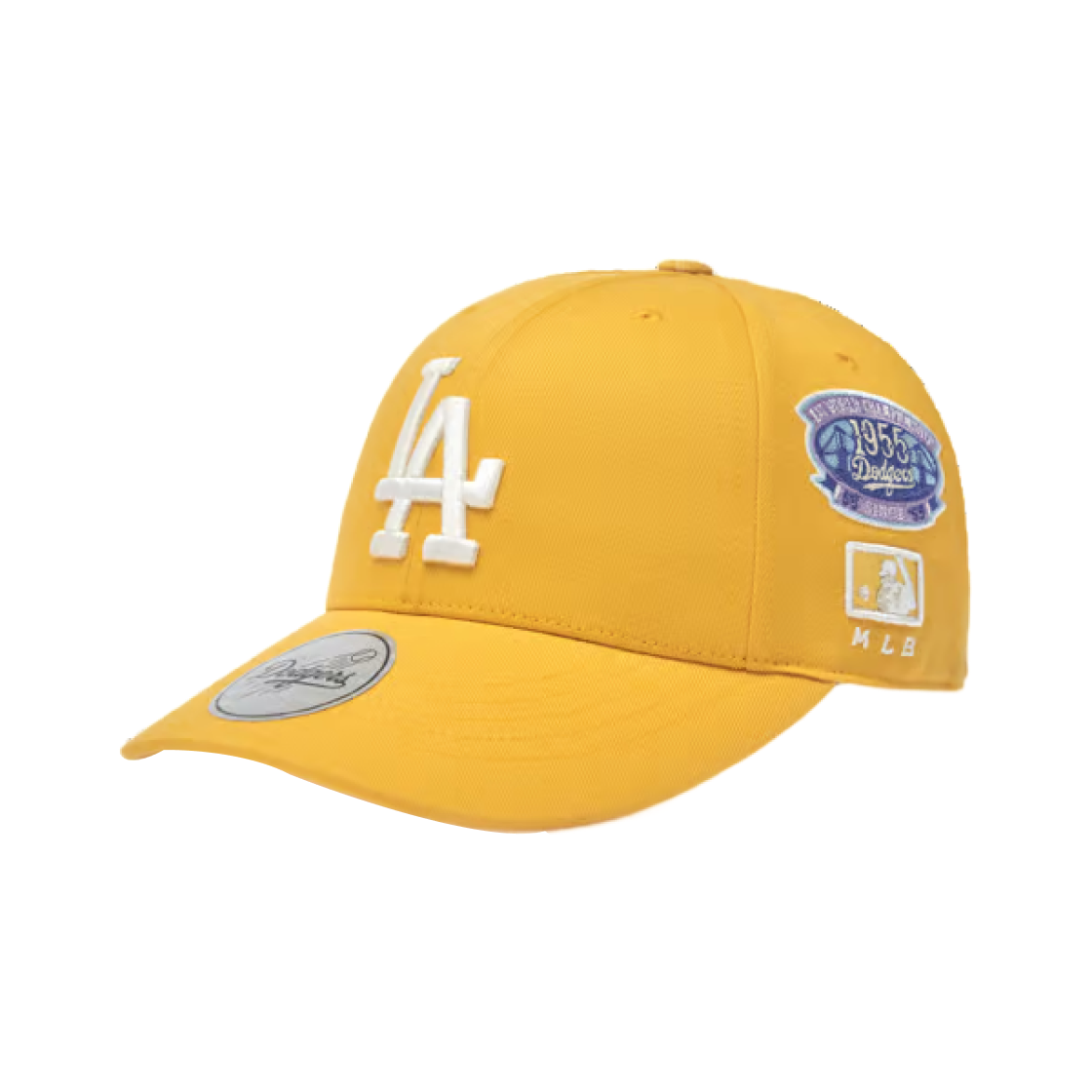 MLB 시그니처 올오버 패치 스트럭쳐 볼캡 LA다저스 옐로우(MLB Signature All-over Patch Structured Ball Cap LA Dodgers Yellow) - 1