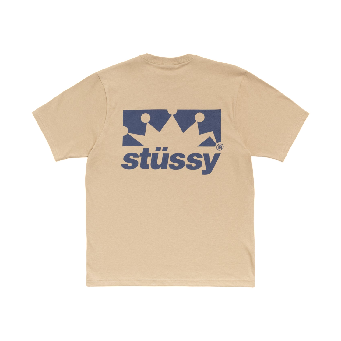 1905186 Stussy Box Crown T-Shirt Khaki