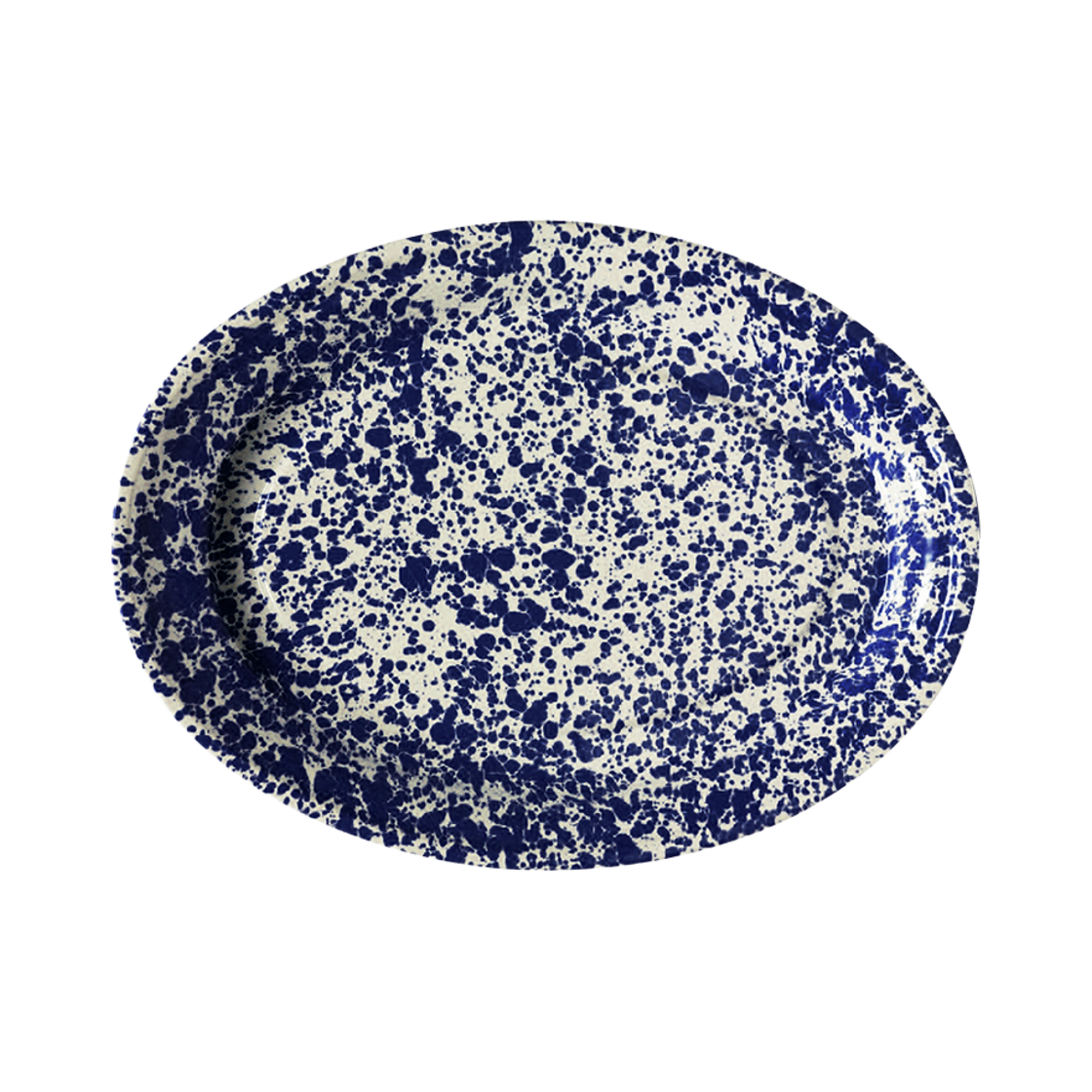 D94NVM CROW CANYON D94 Oval Plate Navy Marble