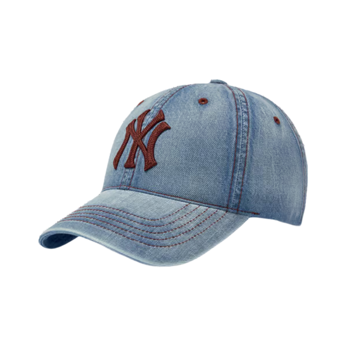 MLB 베이직 데님 언스트럭쳐 볼캡 뉴욕양키스 스카이 블루(MLB Basic Denim Unstructured Ball Cap New York Yankees Sky Blue) - 1