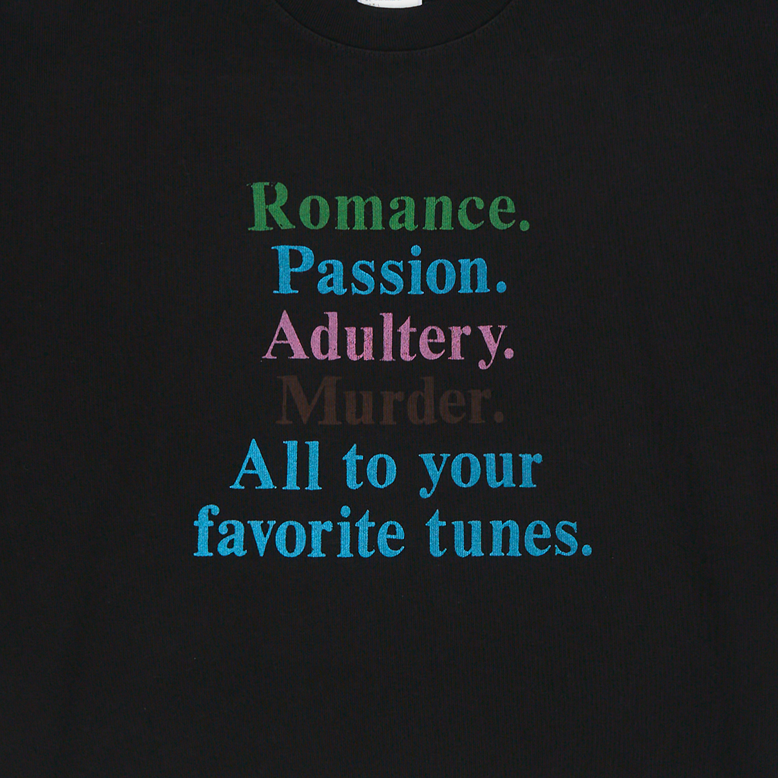 바스켓케이스 로맨스 티셔츠 제트 블랙 - 26SS(Basketcase Romance T-Shirt Jet Black - 26SS) - 5