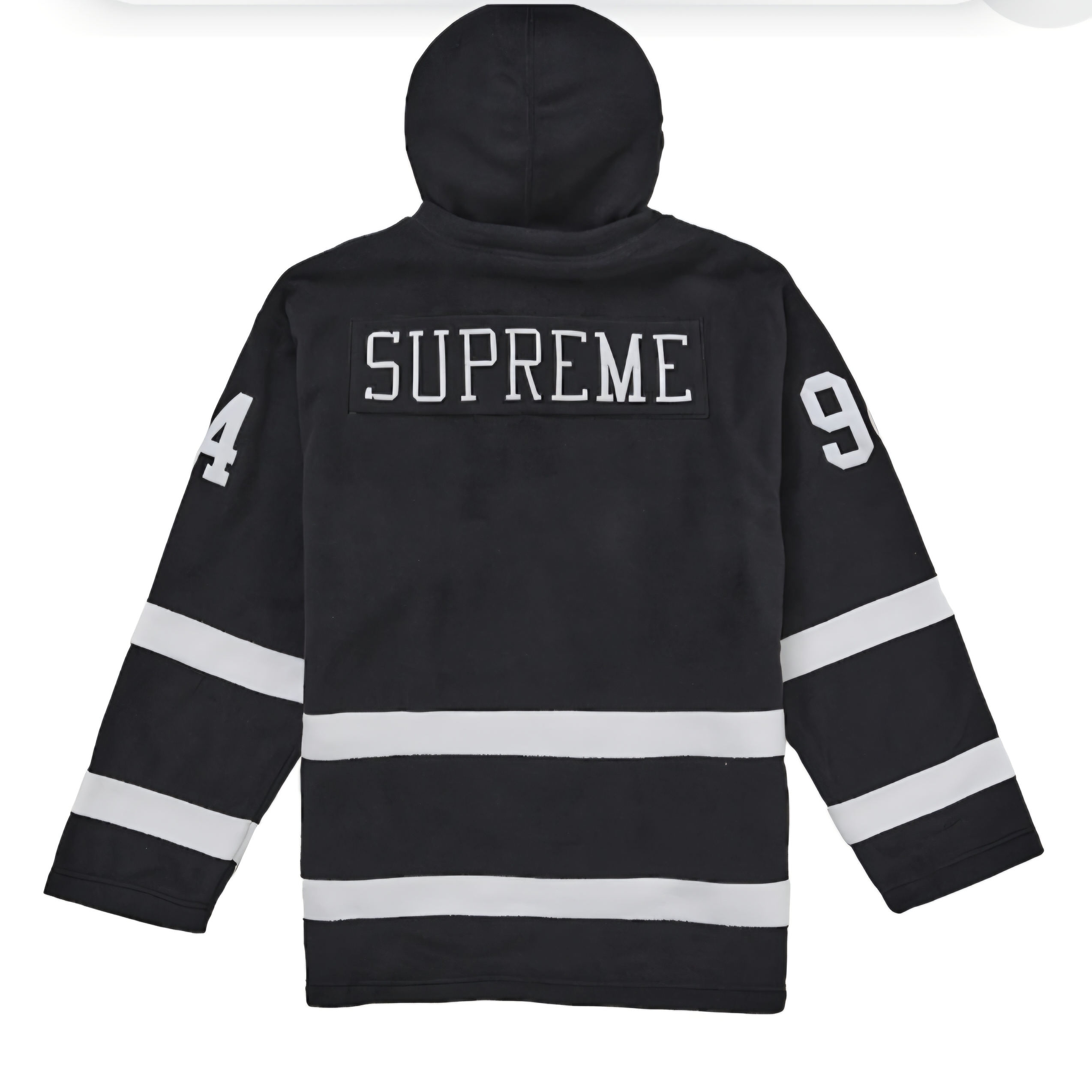 Supreme Polartec Hooded Hockey Jersey Black - 25FW 착용 스타일 - 1