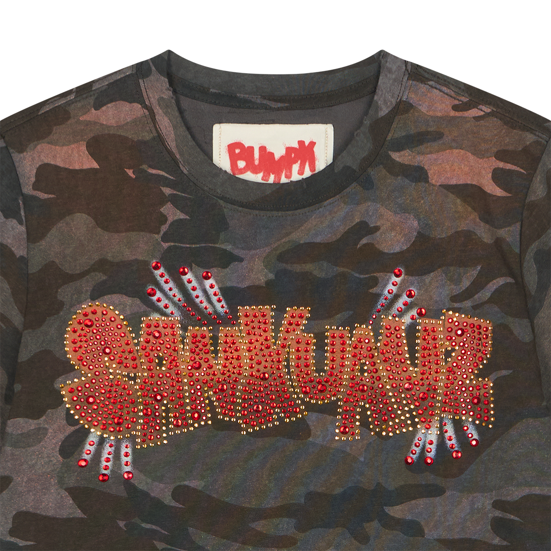 산쿠안즈 B26SSUTS0102 그래픽 숏 슬리브 카모 - 26SS(Sankuanz B26SSUTS0102 Graphic Short Sleeve Camo - 26SS) - 3