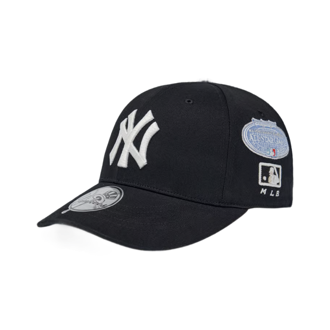 MLB 시그니처 올오버 패치 스트럭쳐 볼캡 뉴욕양키스 블랙(MLB Signature All-over Patch Structured Ball Cap New York Yankees Black)
