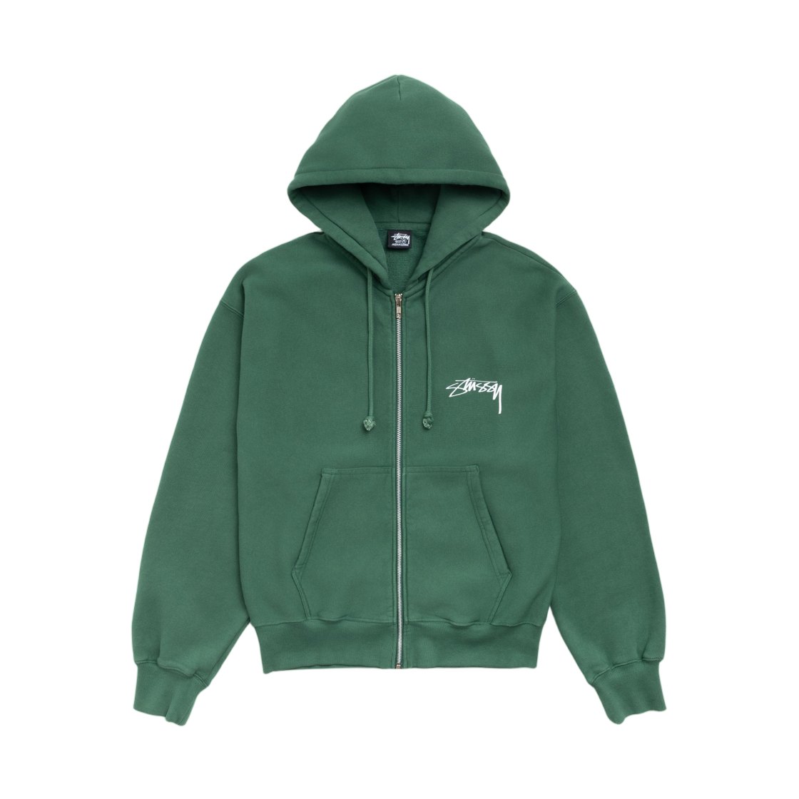 스투시 스케이트 스택 집 후드 피그먼트 다이드 파인(Stussy Skate Stack Zip Hoodie Pigment Dyed Pine) - 2