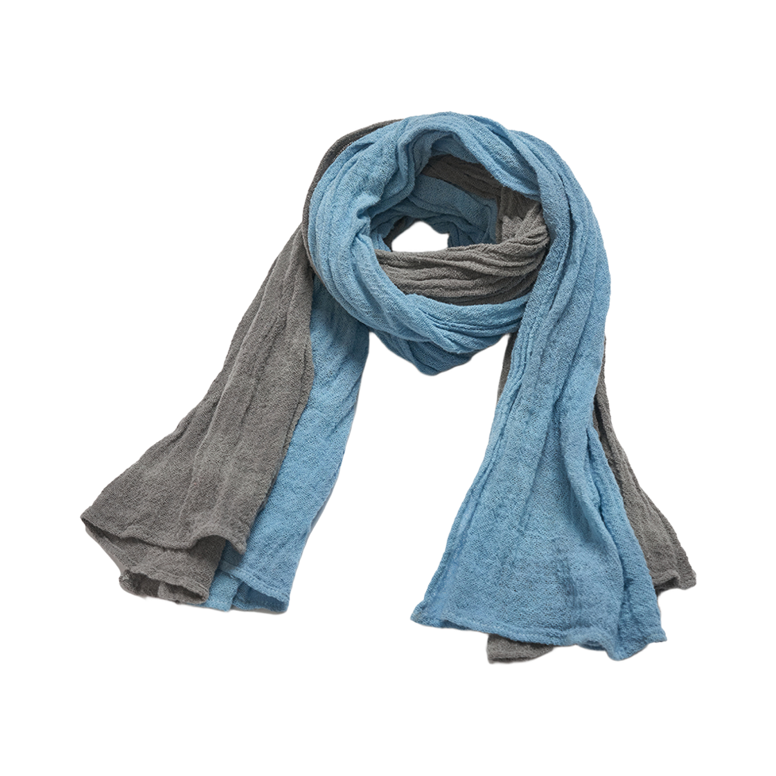 선데이세레머니 로우 내추럴 스카프 - 인디고 다이드(Sunday Ceremony Raw Natural Scarf - Indigo Dyed) - 5