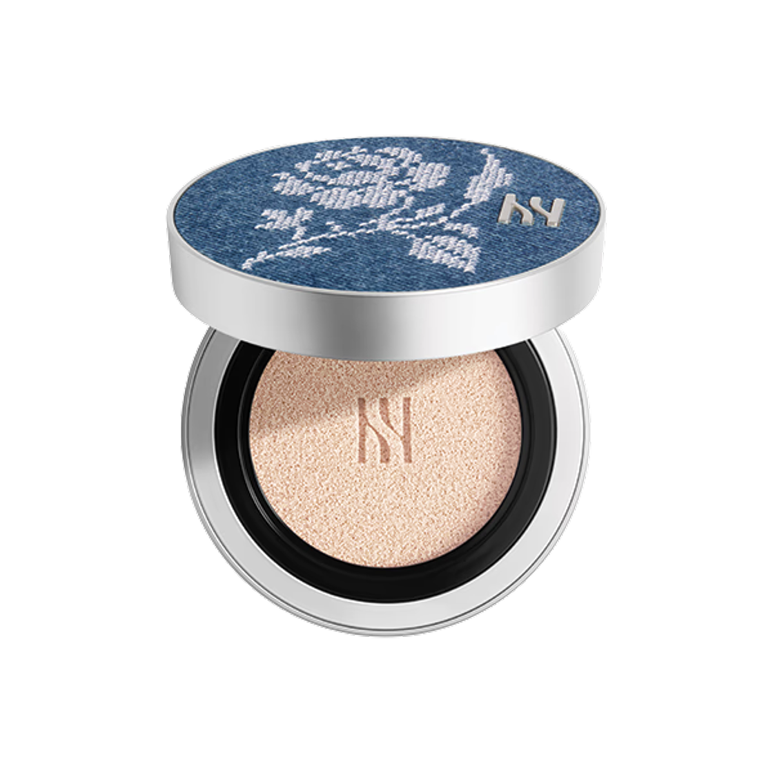 헤라 x 마크공 빈티지 블루 쿠션 케이스 블랙 쿠션(Hera x Markgong Cushion Case Black Cushion Foundation Case Vintage Blue)