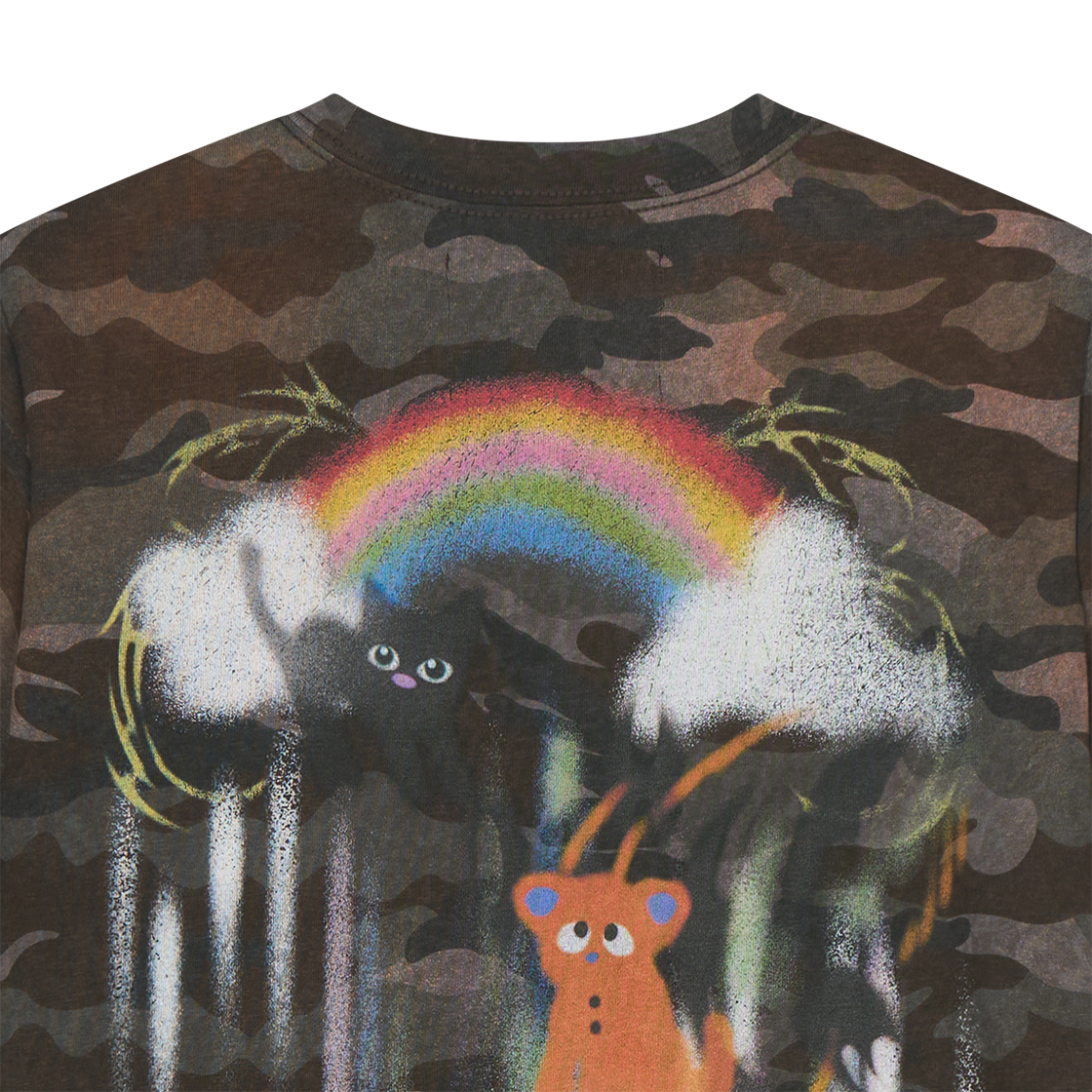 산쿠안즈 B26SSUTS0102 그래픽 숏 슬리브 카모 - 26SS(Sankuanz B26SSUTS0102 Graphic Short Sleeve Camo - 26SS) - 4