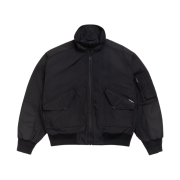 Stussy Mock Neck Flight Bomber Black
