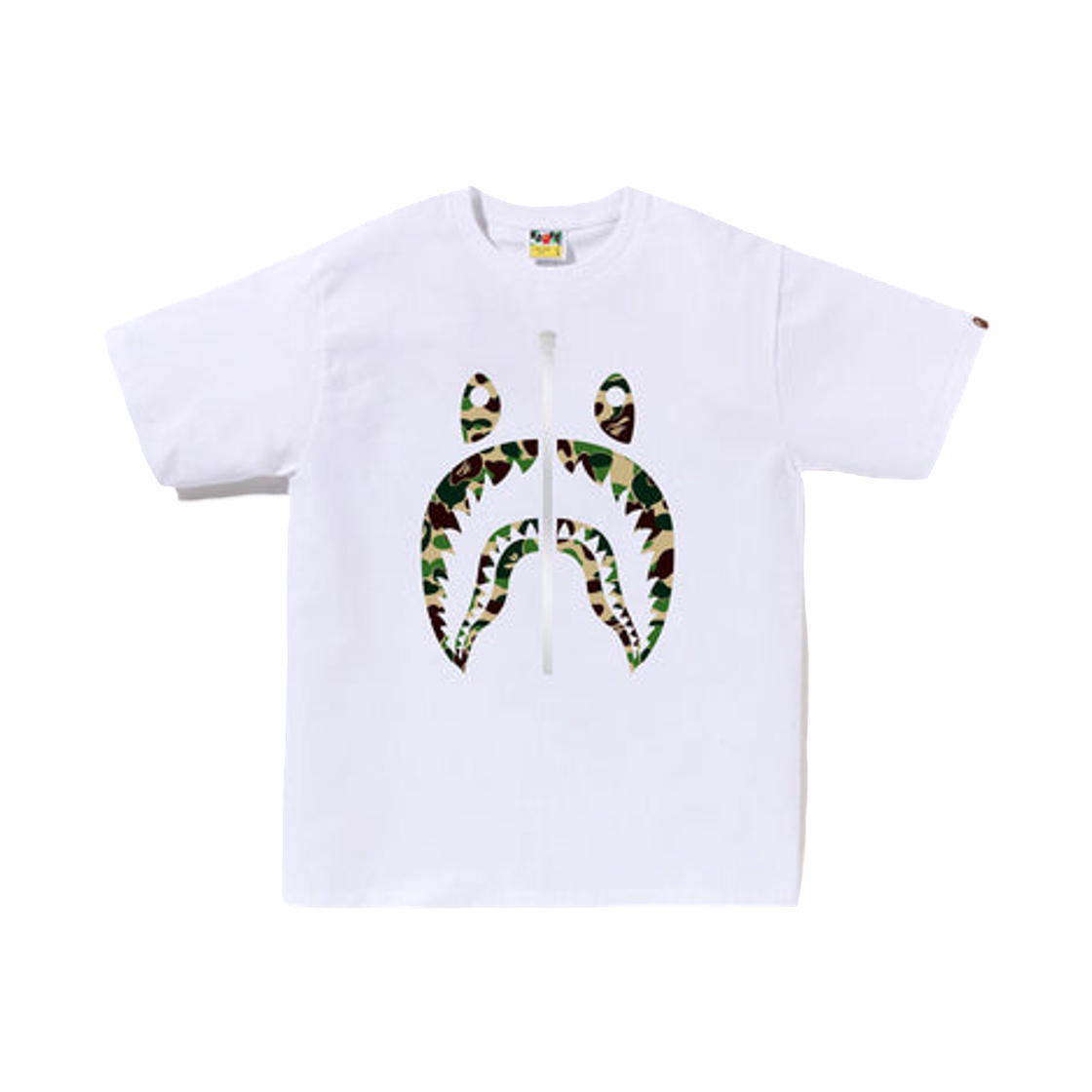 - BAPE ABC Camo Shark T-Shirt White Green