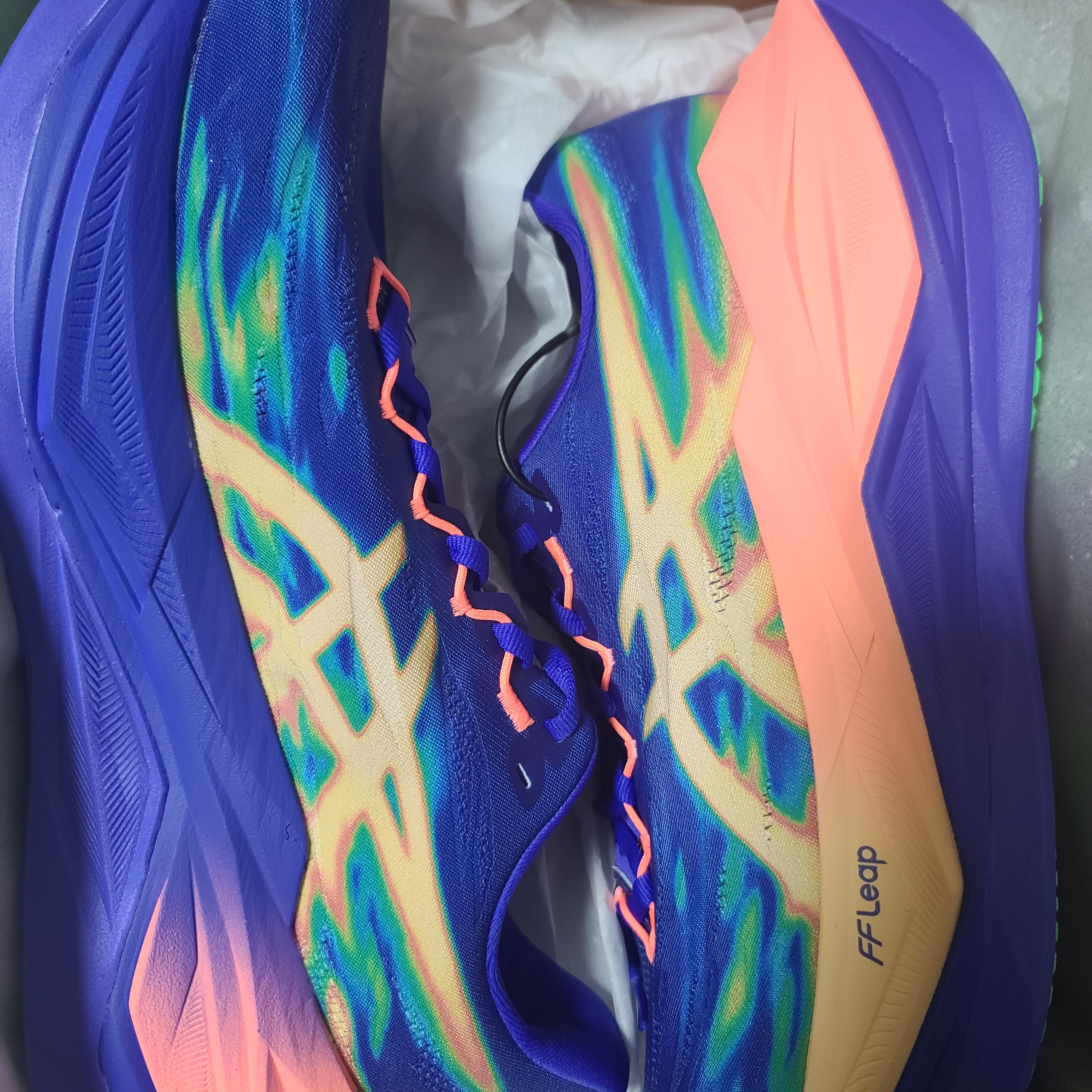 Asics Superblast 3 Cobalt Burst Light Orange 착용 스타일 - 2