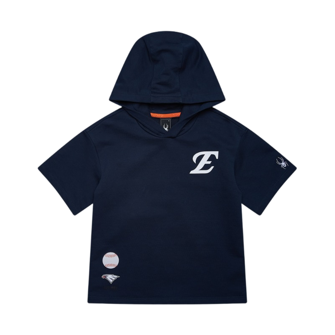(키즈) 한화이글스 26 반팔 후드 티셔츠 네이비((Kids) Hanwha Eagles 26 Short Sleeve Hooded T-Shirt Navy) - 1