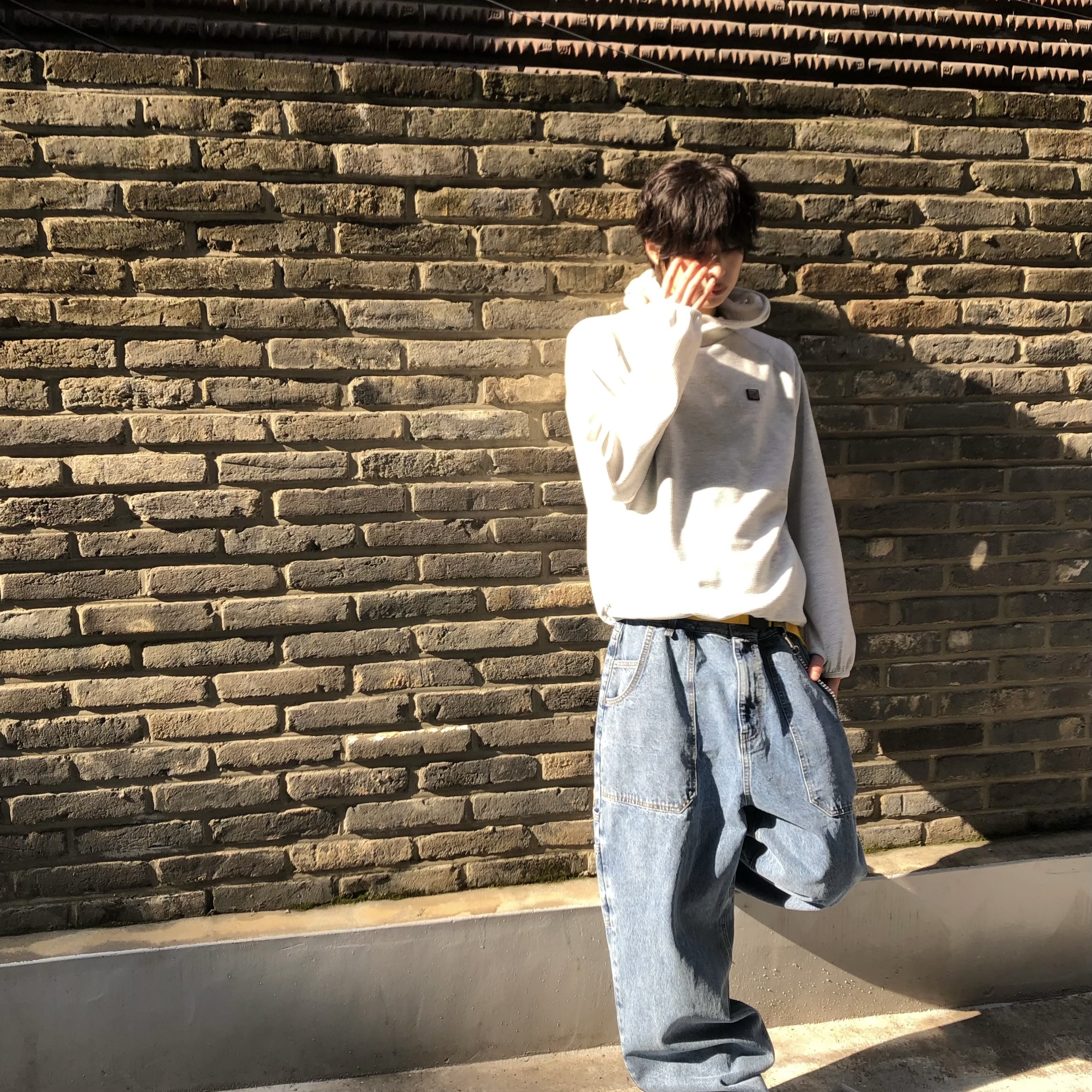 SPORT CHAMBER Superwide Carpenter Denim Pants Blue, Jordan 1 Retro High Spider-Man Origin Story 착용 스타일 - 3