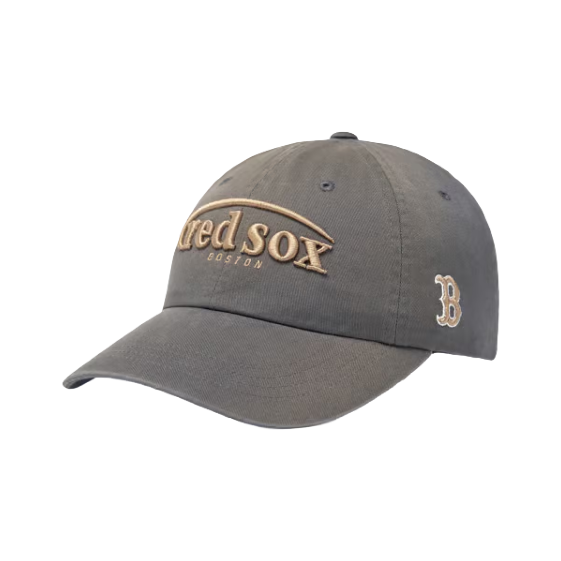 MLB 빈티지 워싱 커브 로고 언스트럭쳐 볼캡 보스턴 레드삭스 다크 그레이(MLB Vintage Washing Curve Logo Unstructured Ball Cap Boston Red Sox Dark Gray) - 1